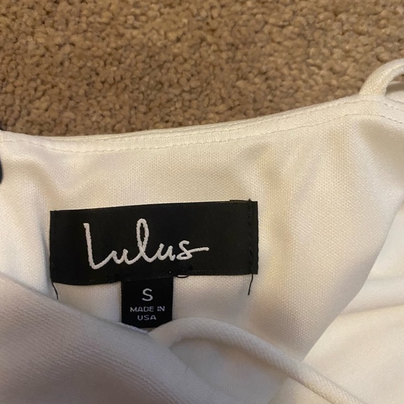 NWT Lulus White Mini Dress - Picture 3 of 4